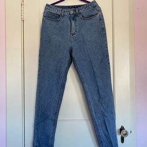 cute butt rip detail mom jeans from Pretty Little Thing